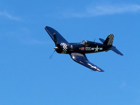 Sky Boss - airplane, boss, corsair, vought, plane, fg1, f4u, ww2, fg-1, sky, wwii