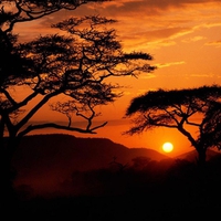 Sunset in Tanzania