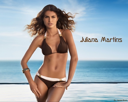 Juliana Martins (6) - ocean, brown, beach, sexy, pretty, martins, juliana, bikini