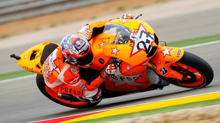 Casey Stoner - stoner, orange, casey, honda