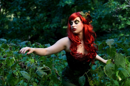 Poison_Ivy_Cosplay - girl, female, model, red