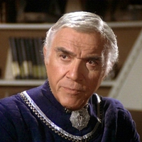 LORNE GREENE AS COMMANDER ADAMA