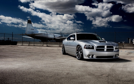 Beautiful Dodge - beautiful, sky, dodge, cars