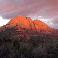 Tip of Sun Oak Creek Canyon