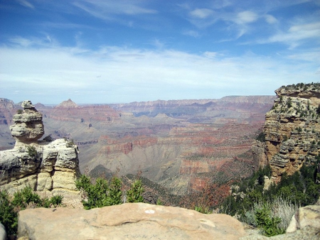 Oak Creek Canyon - rock, sky, structure, canyon