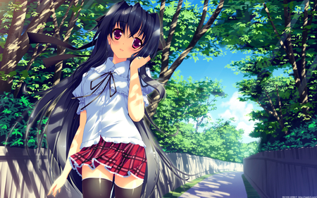 Tagme - anime, original, cute girl, long hair, tagme, school girl