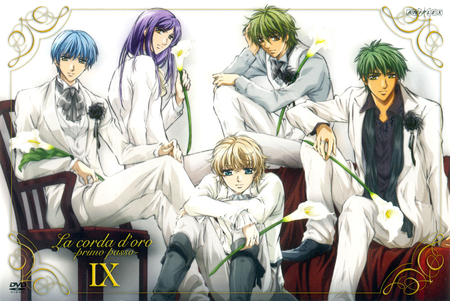 la cor da D' oro_boys - boys, lacorda d oro, anime, instrument