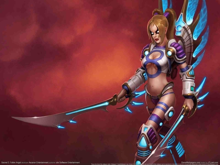 Sacred 2 Seraphim - game girl, hot, sacred 2 seraphim, wallpaper