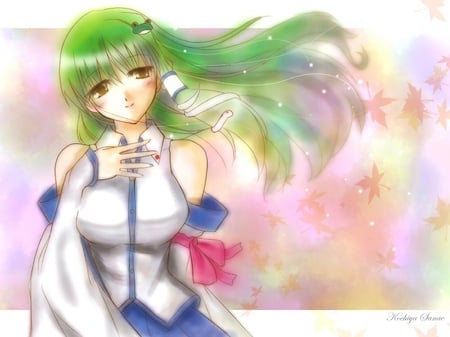 KOchiya sanae - sanae, game, sad, touhou