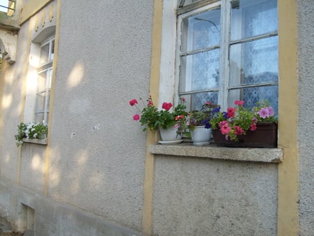 pretty countryside - pretty, flowers, photo, village, colorfull, architecture, photography, colours, house, nature, bulgaria