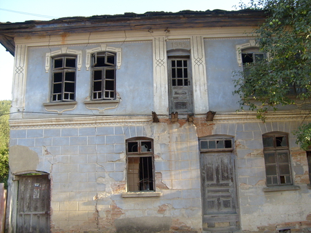 Something Old - photo, blue, old, architecture, big, photography, house, historical, bulgaria