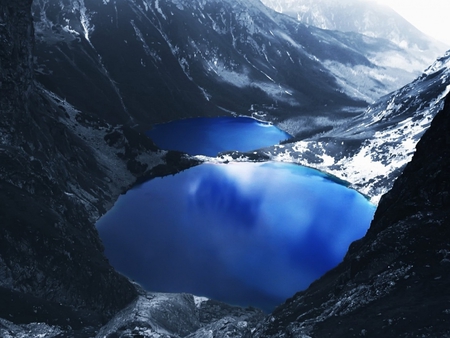 glacial lakes - beauty, nature, lakes, cold, photography, water, mountains