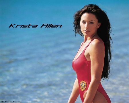 Krista Allen - beauty, ocean, allen, krista, swimsuit, water, baywatch