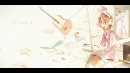 Kagamine Rin - cute, kagamine len, anime, kagamine rin