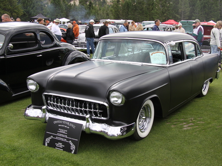 Chevrolet 1955 at the Radium Hot Springs car show 18