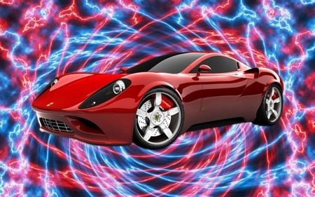 Electrifying Ferrari - cars, ferrari, cool cars, red