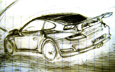 Porsche 911 GT3 RS sketch - sketch, 911, porsche