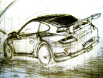 Porsche 911 GT3 RS sketch