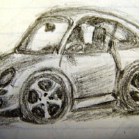 Porsche Carrera Sketch