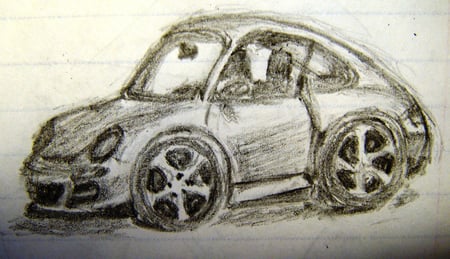 Porsche Carrera Sketch