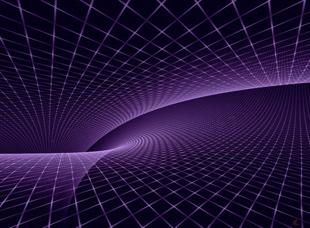 Fractal Mapping - lines, curved, purple, white glow, dots, fractals, fractal