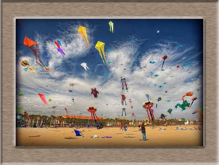 Kites - kites, colour, day, happy