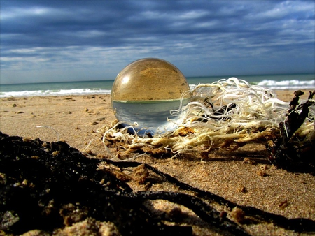 sea_and_crystal - sand, beach, sea, nature, crystal