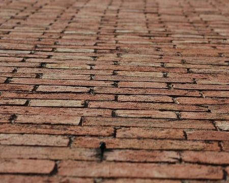 Rising Brick Wall - rising, building, brick, abstract, photography, wall, architecture, textures