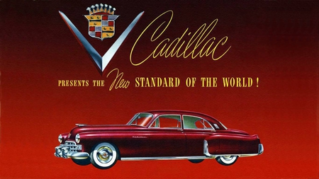 1948 Cadillac Ad - automobile, wallpaper, vintage, cadillac, cars, advertising