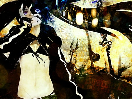 Black Rock Shooter - rock, simple, shooter, black