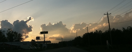 Heading Into The Light - sunlight, clouds, sunset, sky