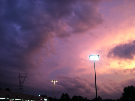 Soft Lavender - purple, sunset, clouds, pink