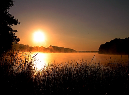 Sunset - lake, sunset, other, beautiful