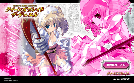 Eiji Queen's Blade - cute, armor, hex, pink