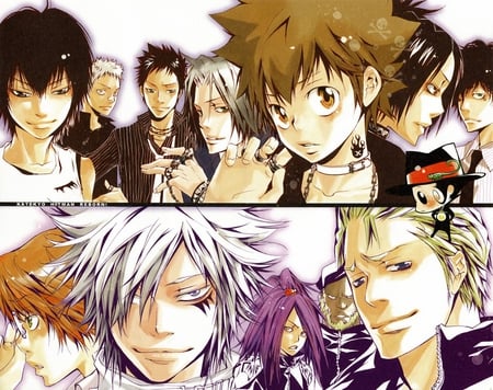 Vongola & the Millefiore - katekyo hitman reborn, anime, millefiore, vongola