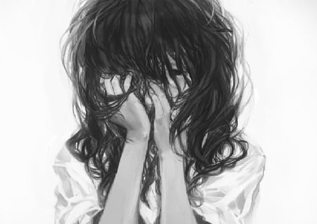 again looks like me lol - anime, looks like me, cry, nightie