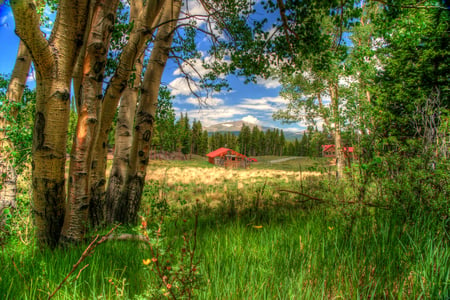 Landscape-HDR - nice, beauty, farm, sky, trees, photography, great, mountains, field, meadow, road, calm, amazing, home, pretty, cool, clouds, architecture, green, hdr, house, grass, houses, landscape, lovely, nature, forest, snow, beautiful, scenery, colors