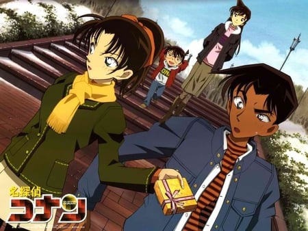 detective conan couples - ran, famous, detective, heiji, holmes, hotori, kazuha, other, shinichi, conan, kudo, sherlock, anime