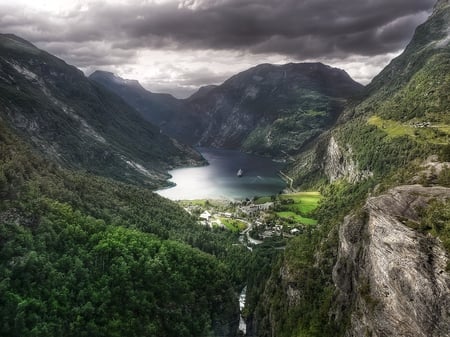 Fjord - fjord, nature, beautiful, geiranger