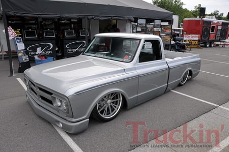 G M C - silver, classic, show truck, gm