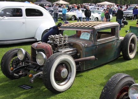 Chevrolet 1930 at the Radium Hot Springs car show 52 - headlights, silver, old, white, tire, chevrolet, engine, photography, grey, green