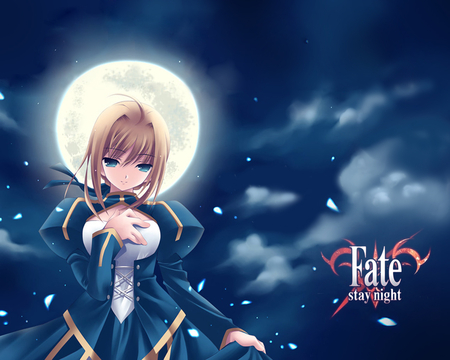 saber_moon - saber, anime, action, awesome, swordsman, fate stay night, amzing