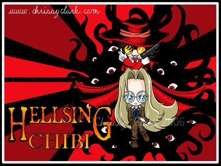 Chibi Hellsing - vampire, chibi, hellsing, anime