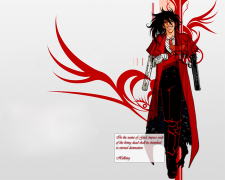 Alucard - vampire, alucard, hellsing, anime