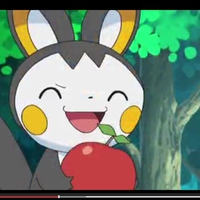 emolga with apple