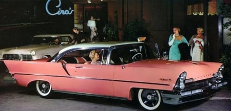 1957-Lincoln - lincoln, car, pink, beautiful