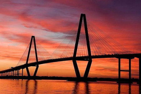 Bridges-at-Sunset - bridges, picture, beautiful, at-sunset