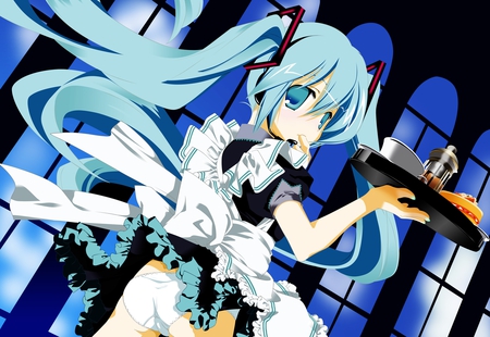 vocaloid - girl, vocaloid, blue, anime, cute