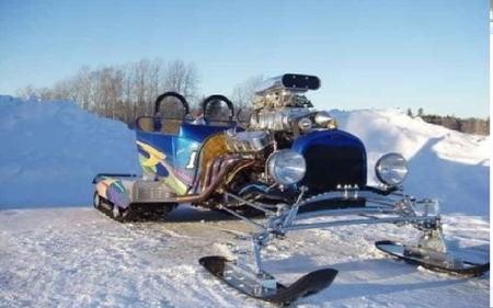 Sled Rod - sled, speed, car, snow