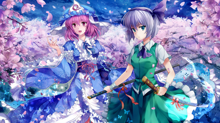 Yuyuko Sagyoji & Youmu Konpaku